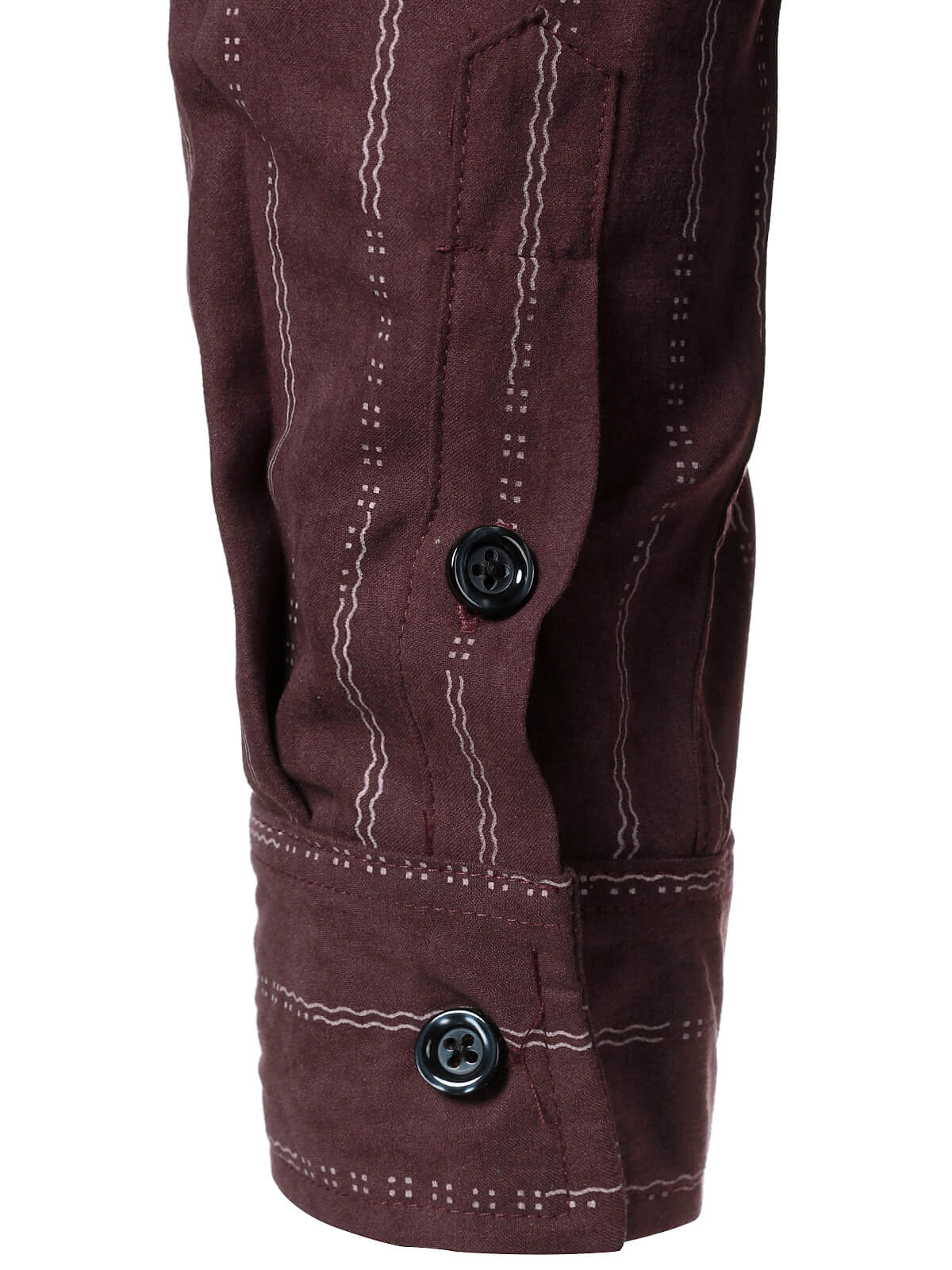 Chemise à manches longues à rayures rétro rouge pour homme