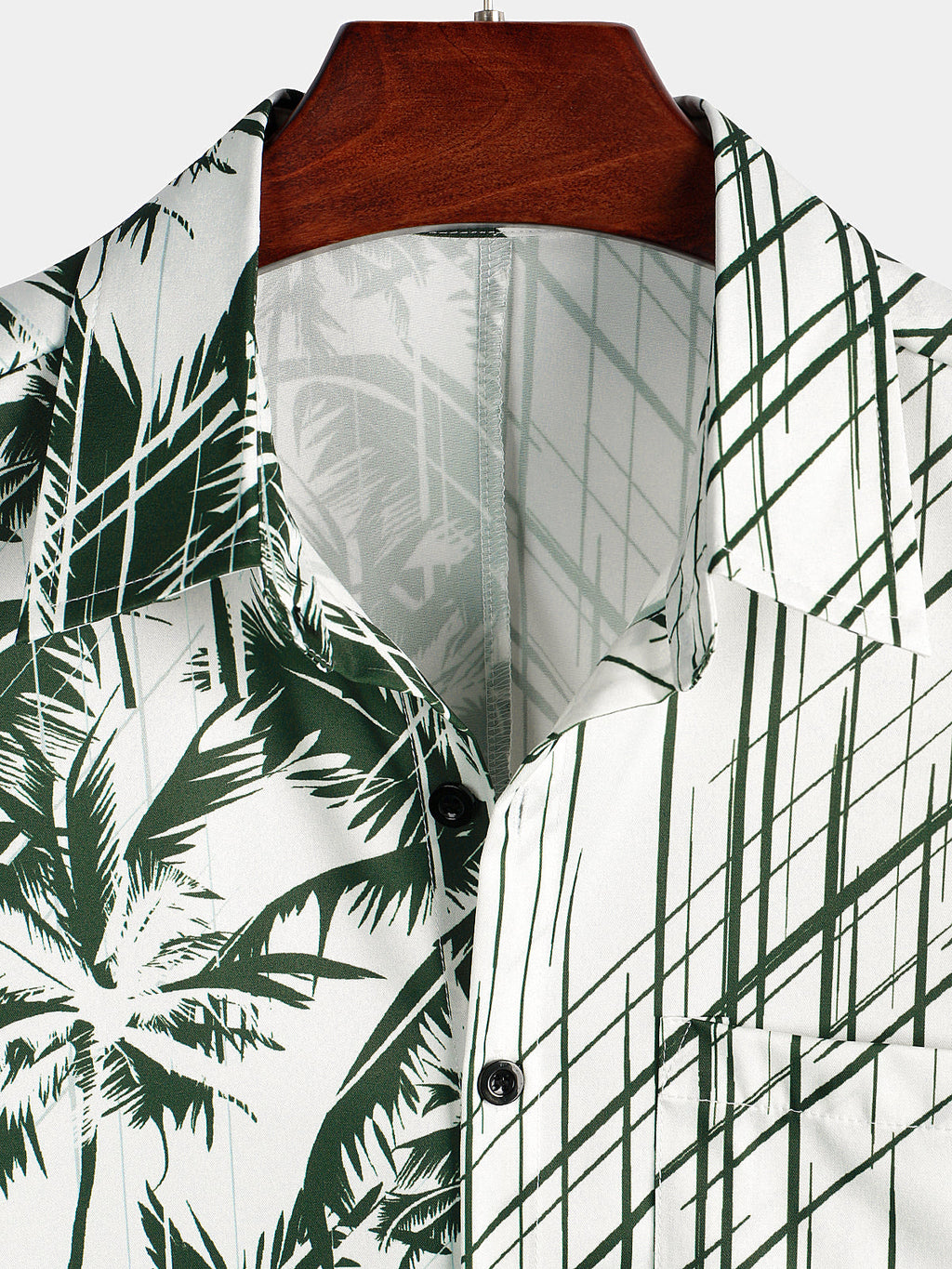Chemise hawaïenne à manches courtes homme cocotier