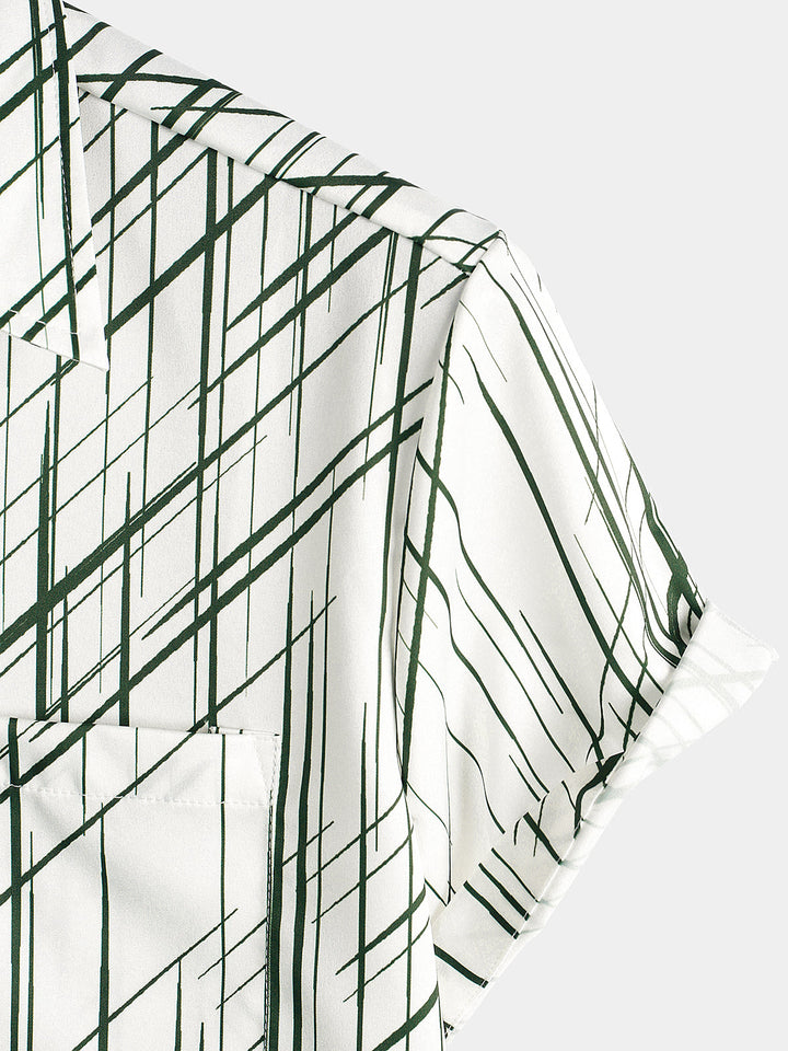 Chemise hawaïenne à manches courtes homme cocotier