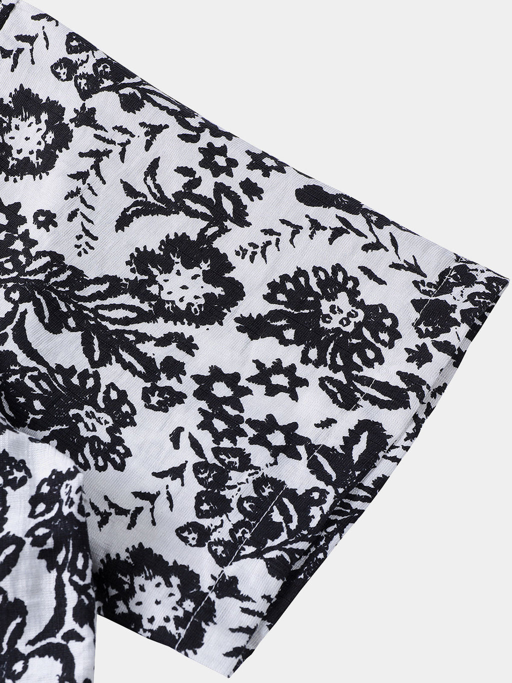 Chemise Homme Décontractée à Manches Courtes à Imprimé Floral