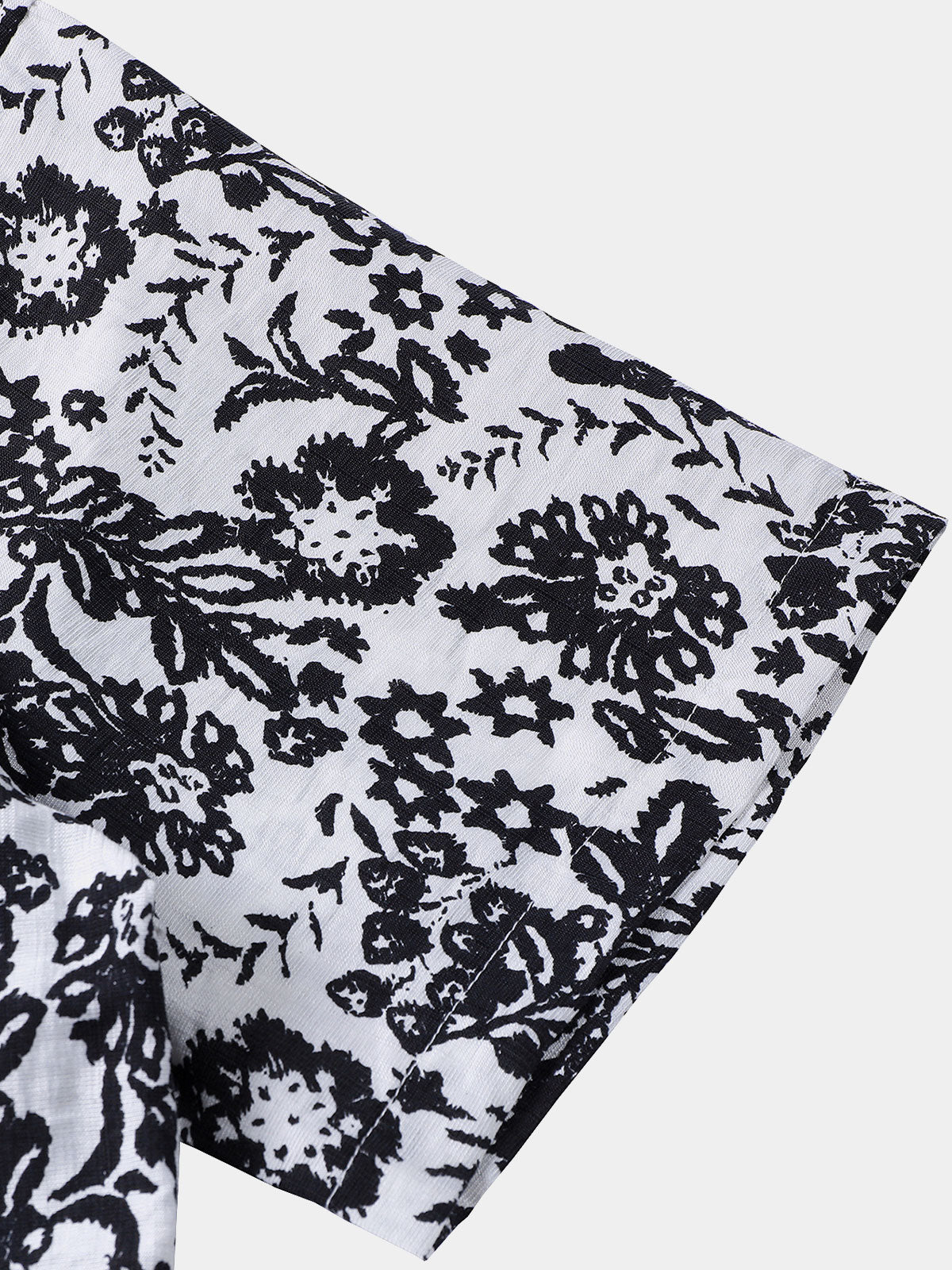 Chemise Homme Décontractée à Manches Courtes à Imprimé Floral