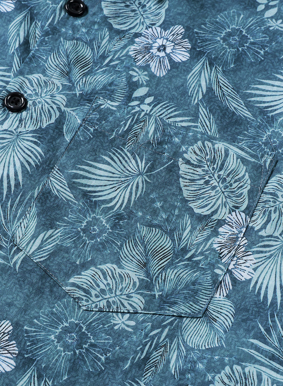 Chemise Homme à Imprimé Floral Tropical Légère et Respirante Décontractée Manches Courtes