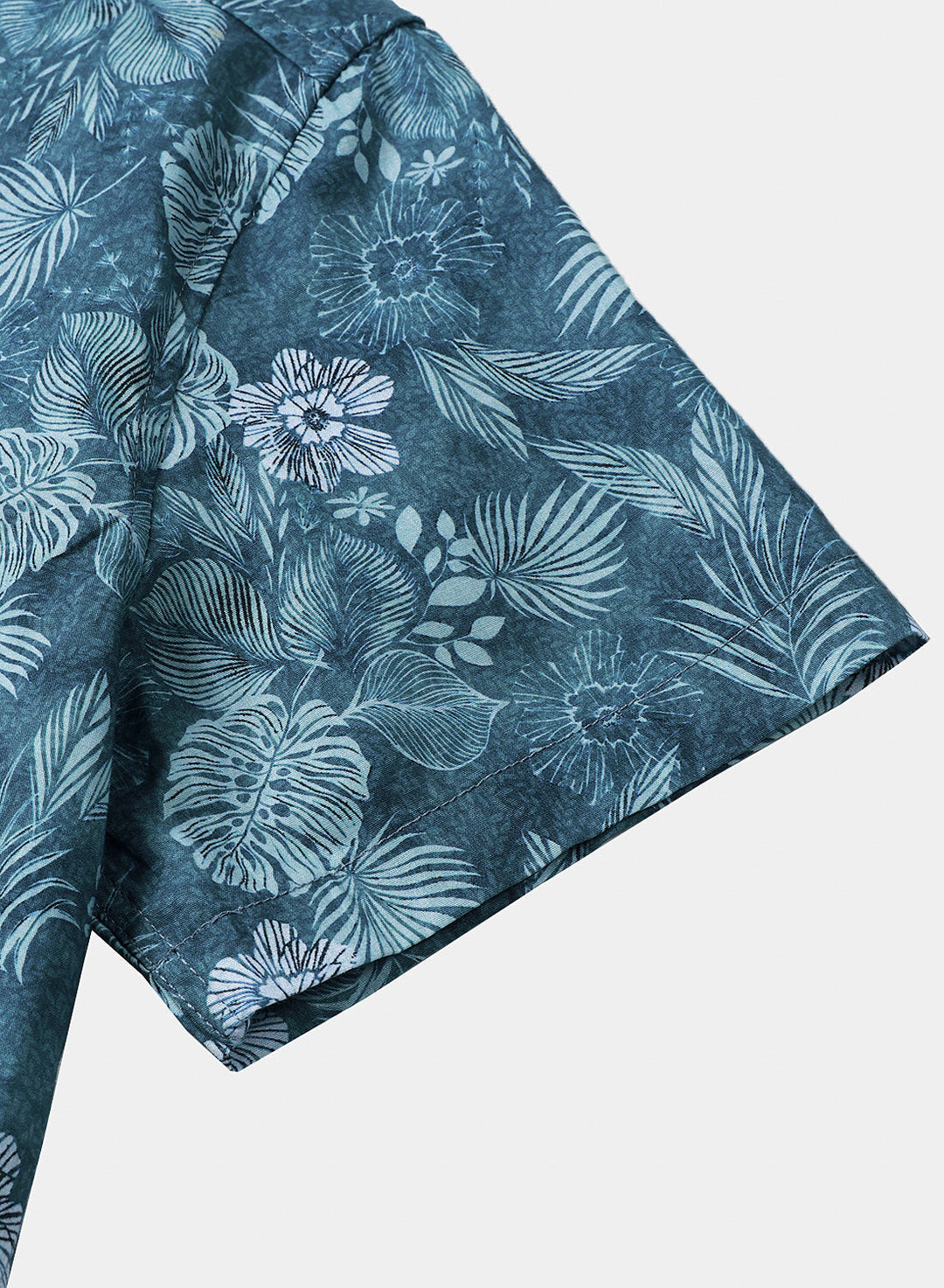 Chemise Homme à Imprimé Floral Tropical Légère et Respirante Décontractée Manches Courtes