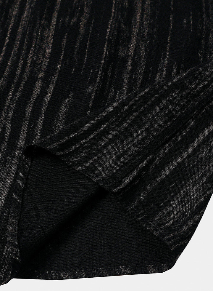 Chemise Homme Décontractée à Rayures Manches Courtes