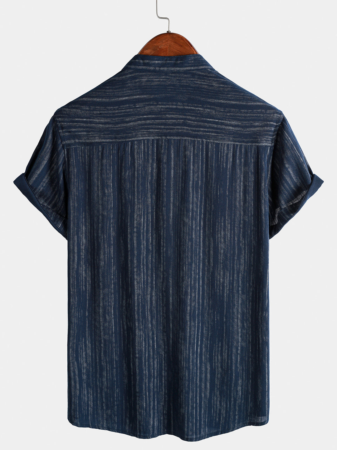 Chemise Homme Texturée Légère et Respirante Décontractée Manches Courtes