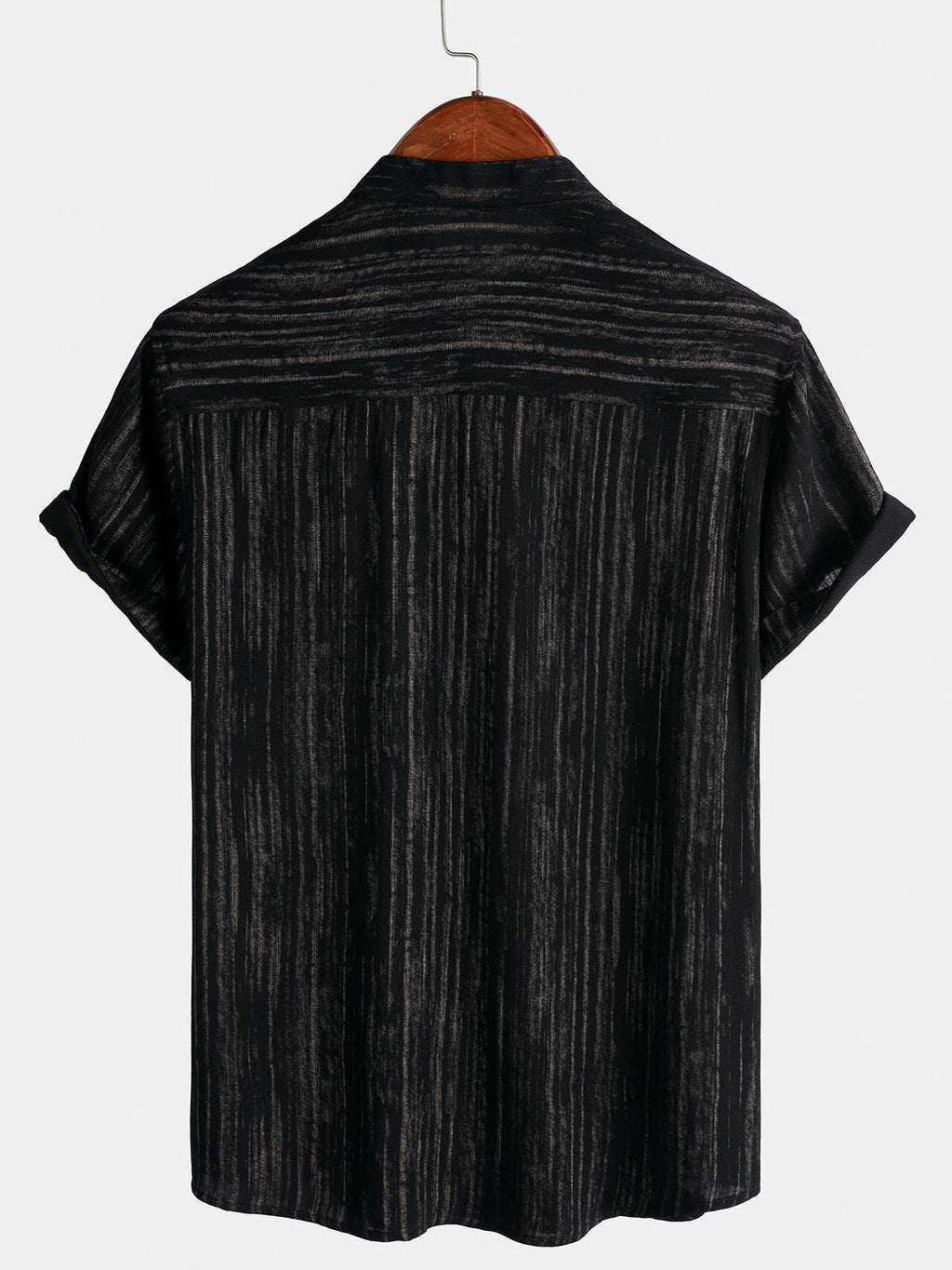 Chemise Homme Décontractée à Rayures Manches Courtes