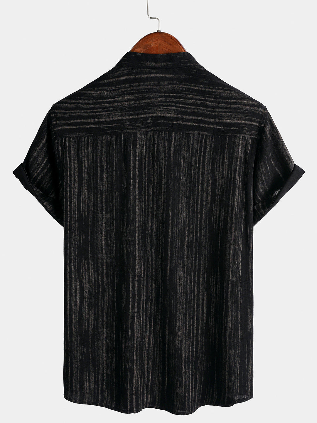 Chemise Homme Décontractée à Rayures Manches Courtes