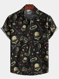 Chemise Hawaïenne Amusante et Fraîche de Musique Punk Rock pour Homme