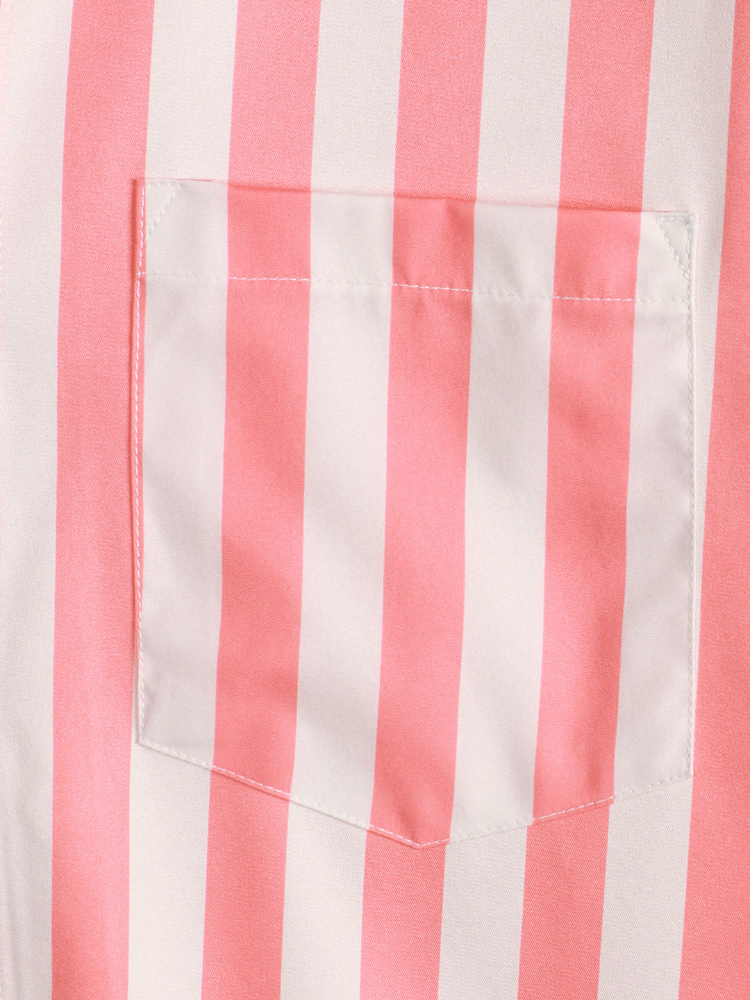 Chemise cousue rayée flamant rose flamant rose d’été