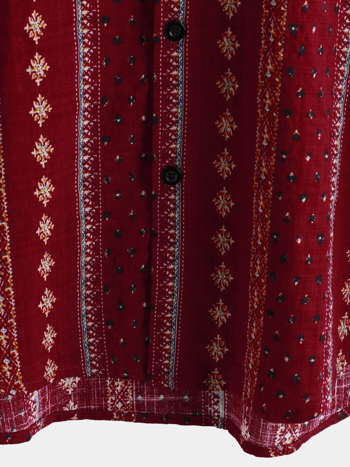 Chemise Vintage à Manches Courtes des Années 70 avec Imprimé à Rayures Rouges pour Homme