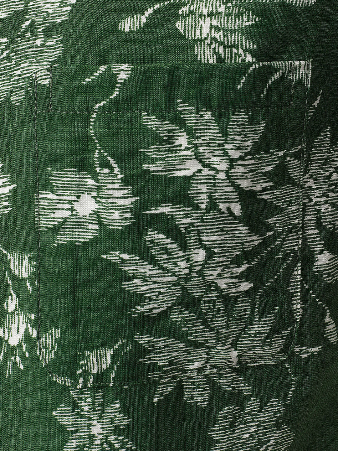 Chemise Hawaïenne Homme Verte à Imprimé Floral Tropical Décontractée