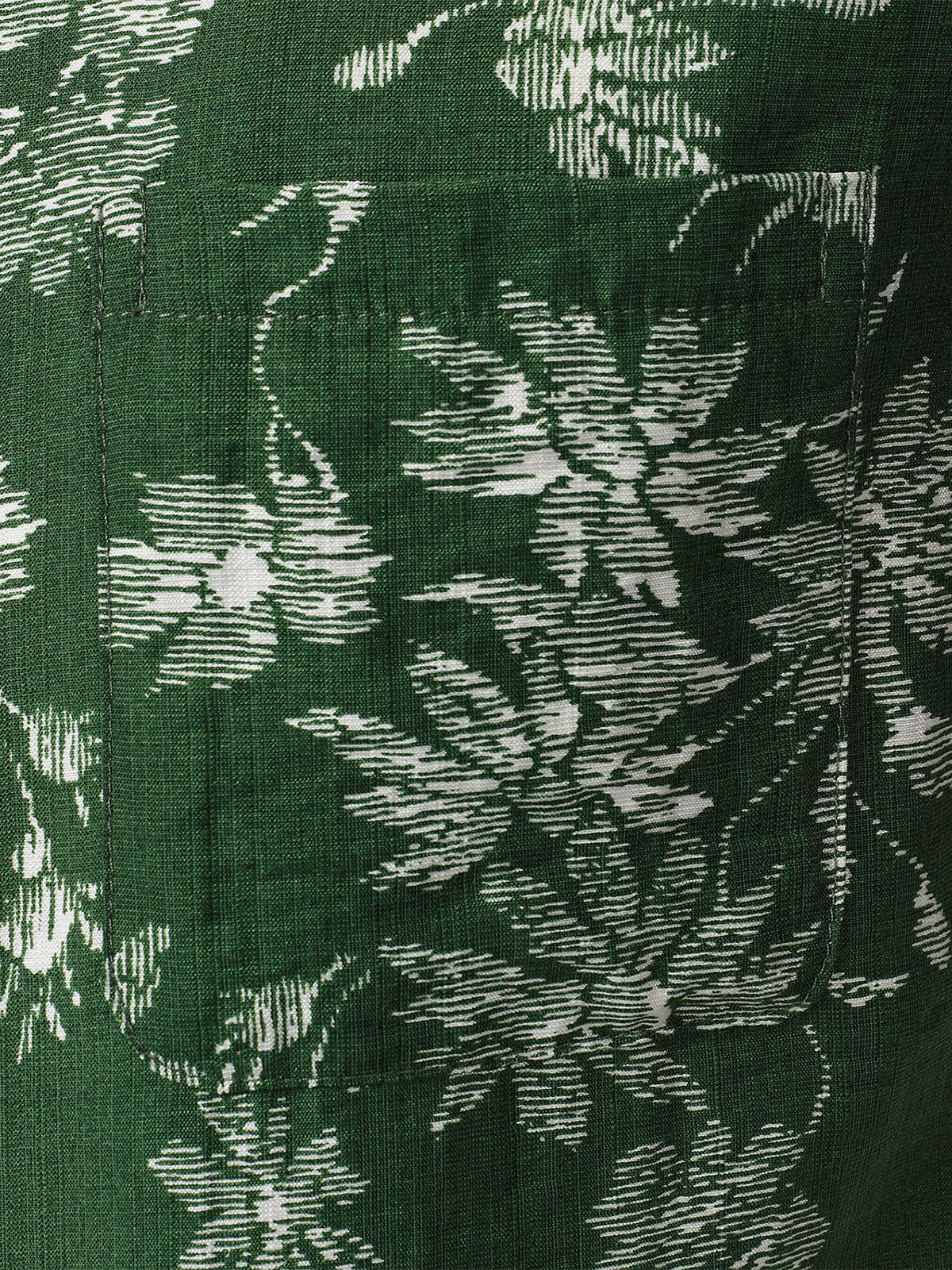 Chemise Hawaïenne Homme Verte à Imprimé Floral Tropical Décontractée