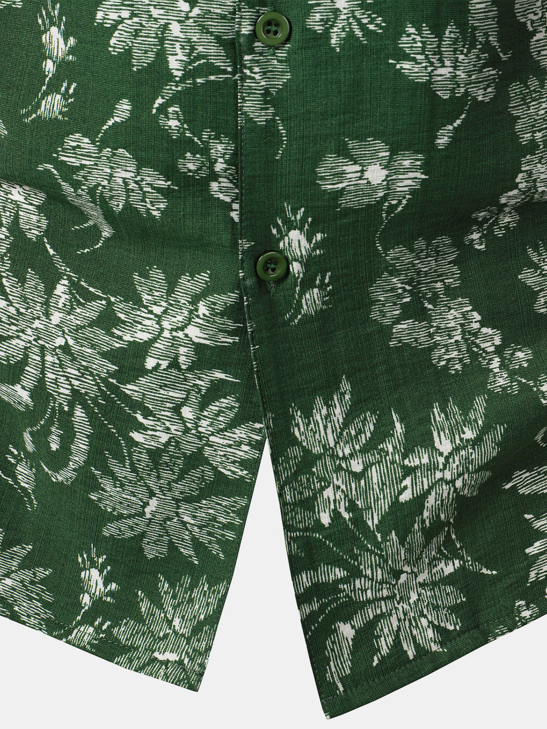 Chemise Hawaïenne Homme Verte à Imprimé Floral Tropical Décontractée