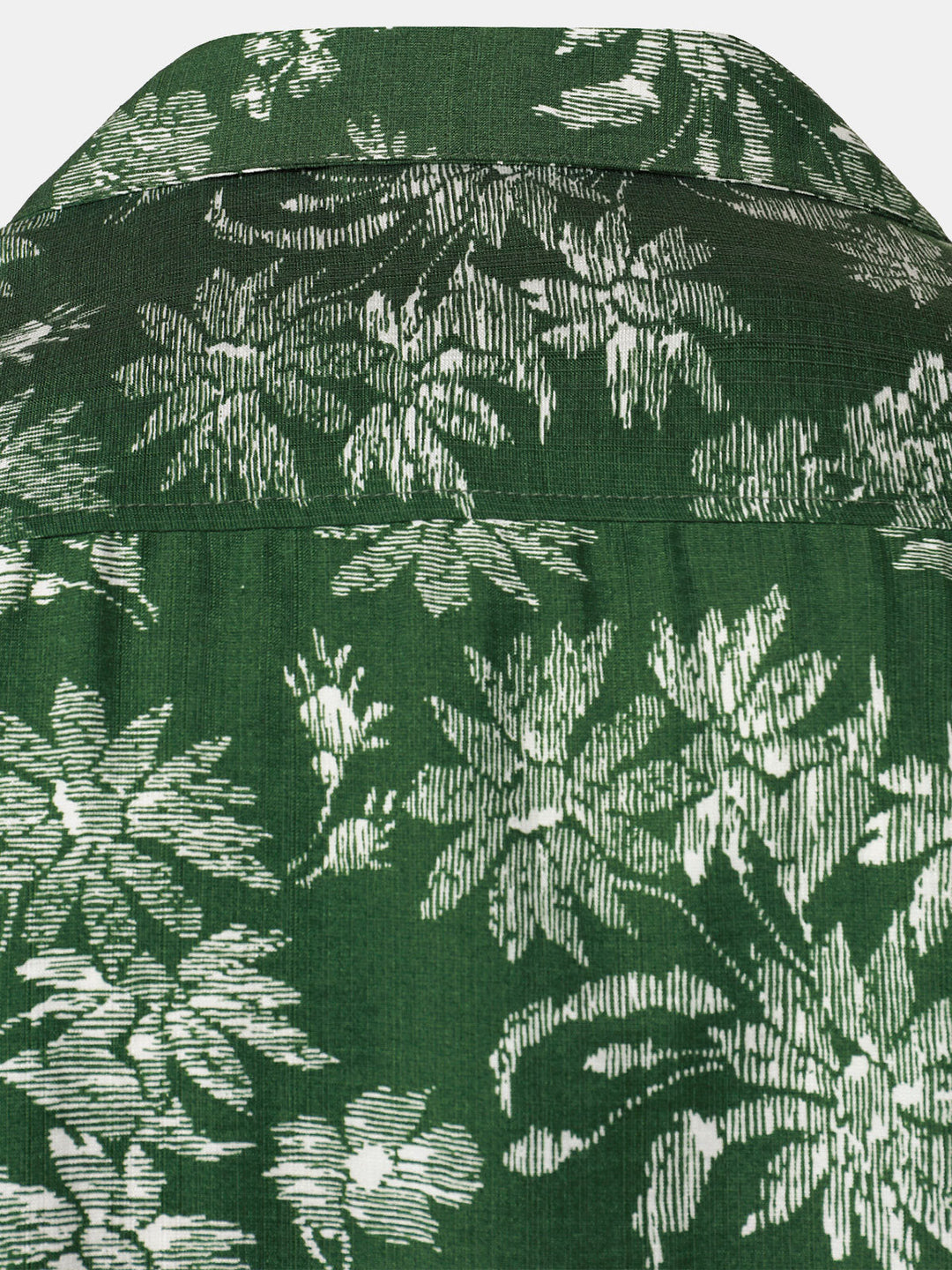 Chemise Hawaïenne Homme Verte à Imprimé Floral Tropical Décontractée