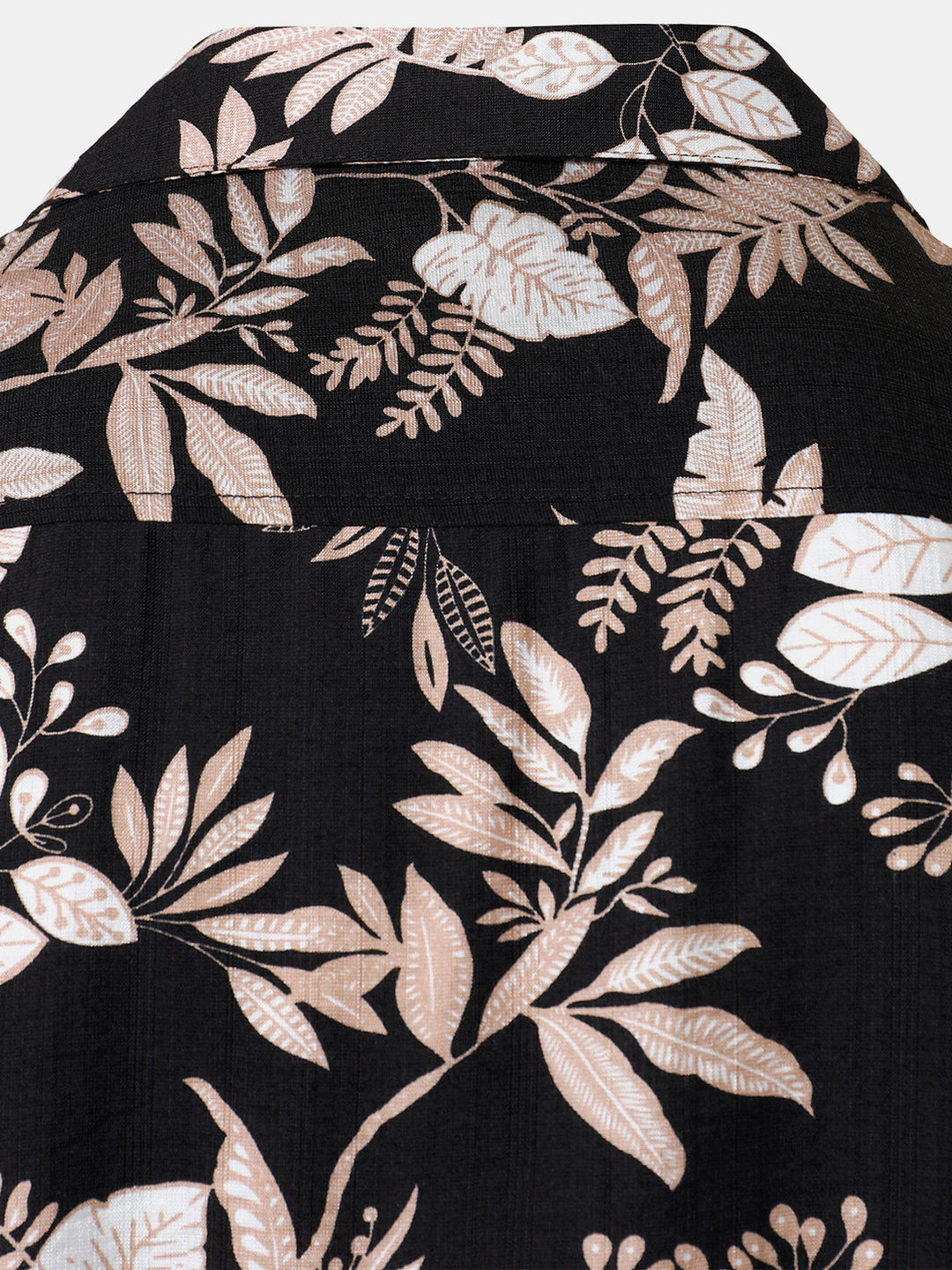 Chemise Homme Manches Courtes Plage Été à Imprimé Feuilles Tropicales