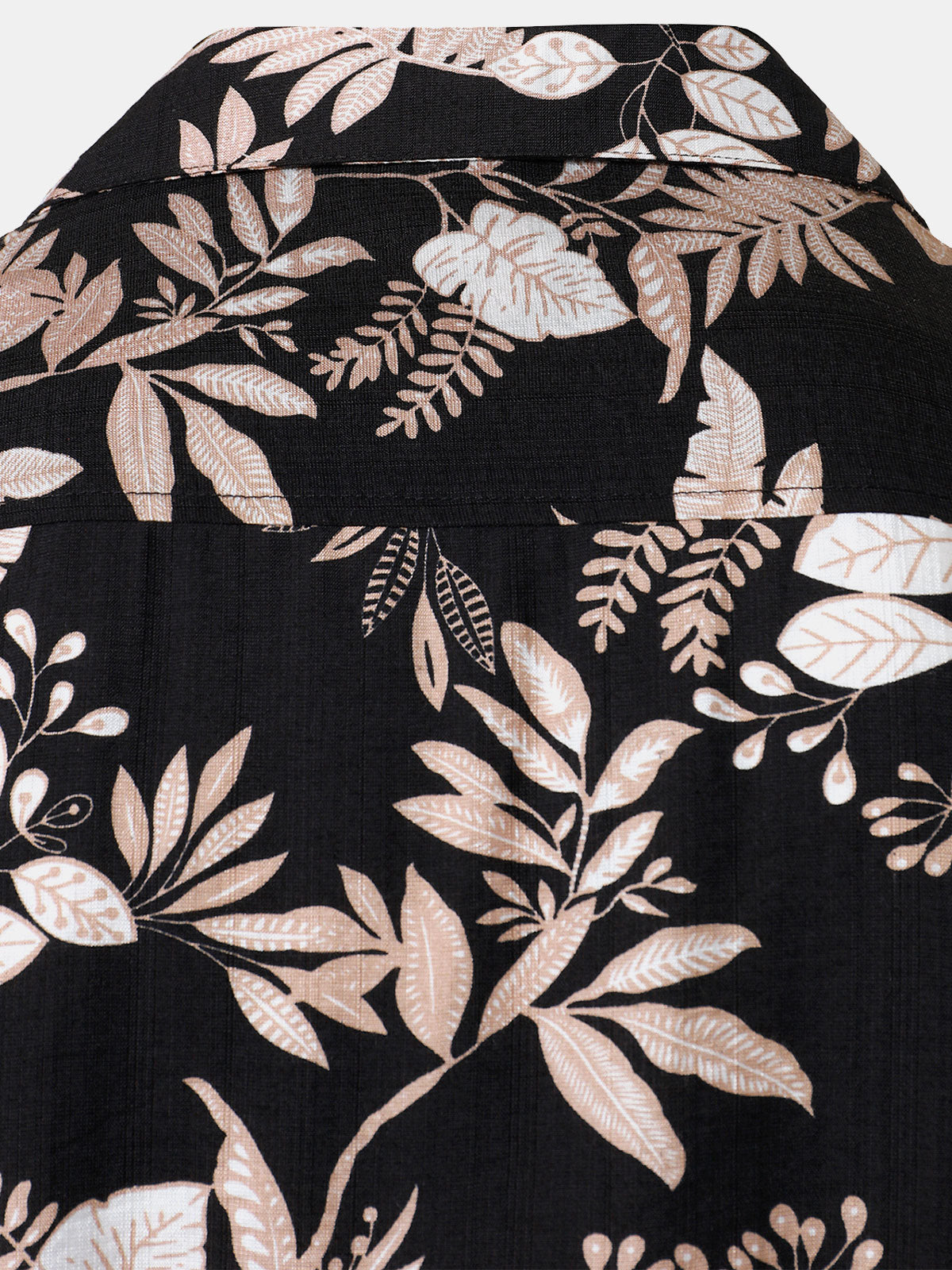 Chemise Homme Manches Courtes Plage Été à Imprimé Feuilles Tropicales