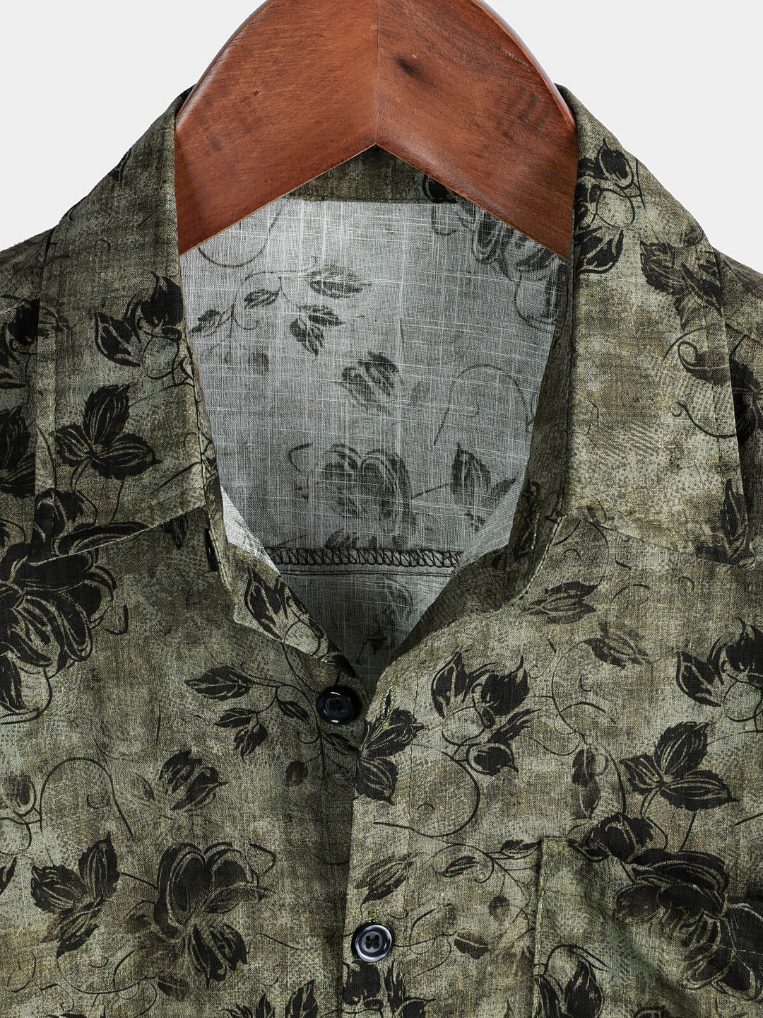 Chemise de villégiature à manches courtes et poches à imprimé floral pour homme