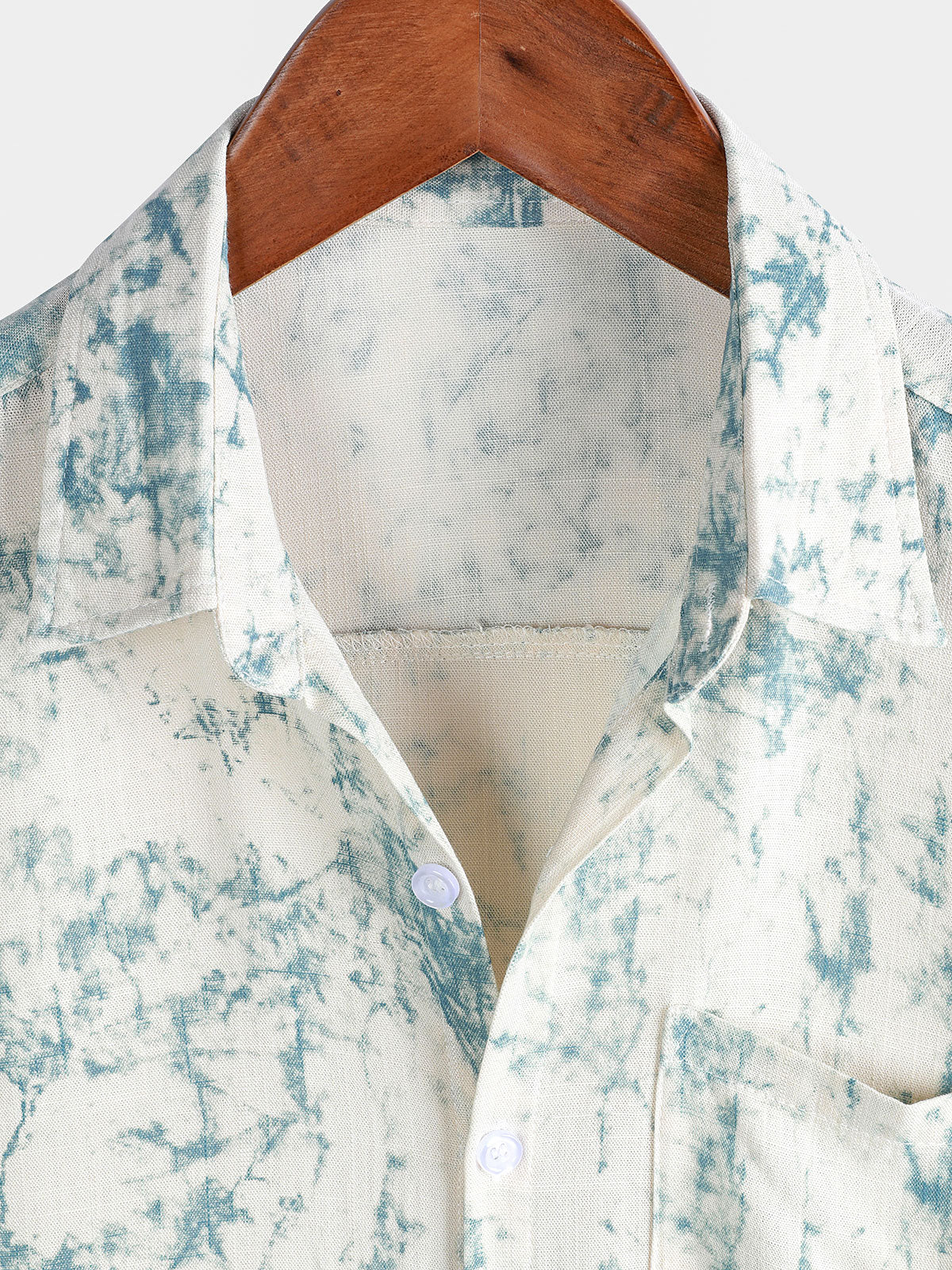 Chemise d'été à manches courtes pour homme, style décontracté, beige, style vintage