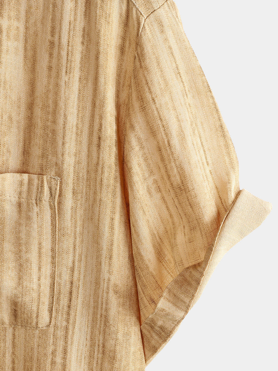 Chemise kaki respirante à manches courtes et poches pour homme