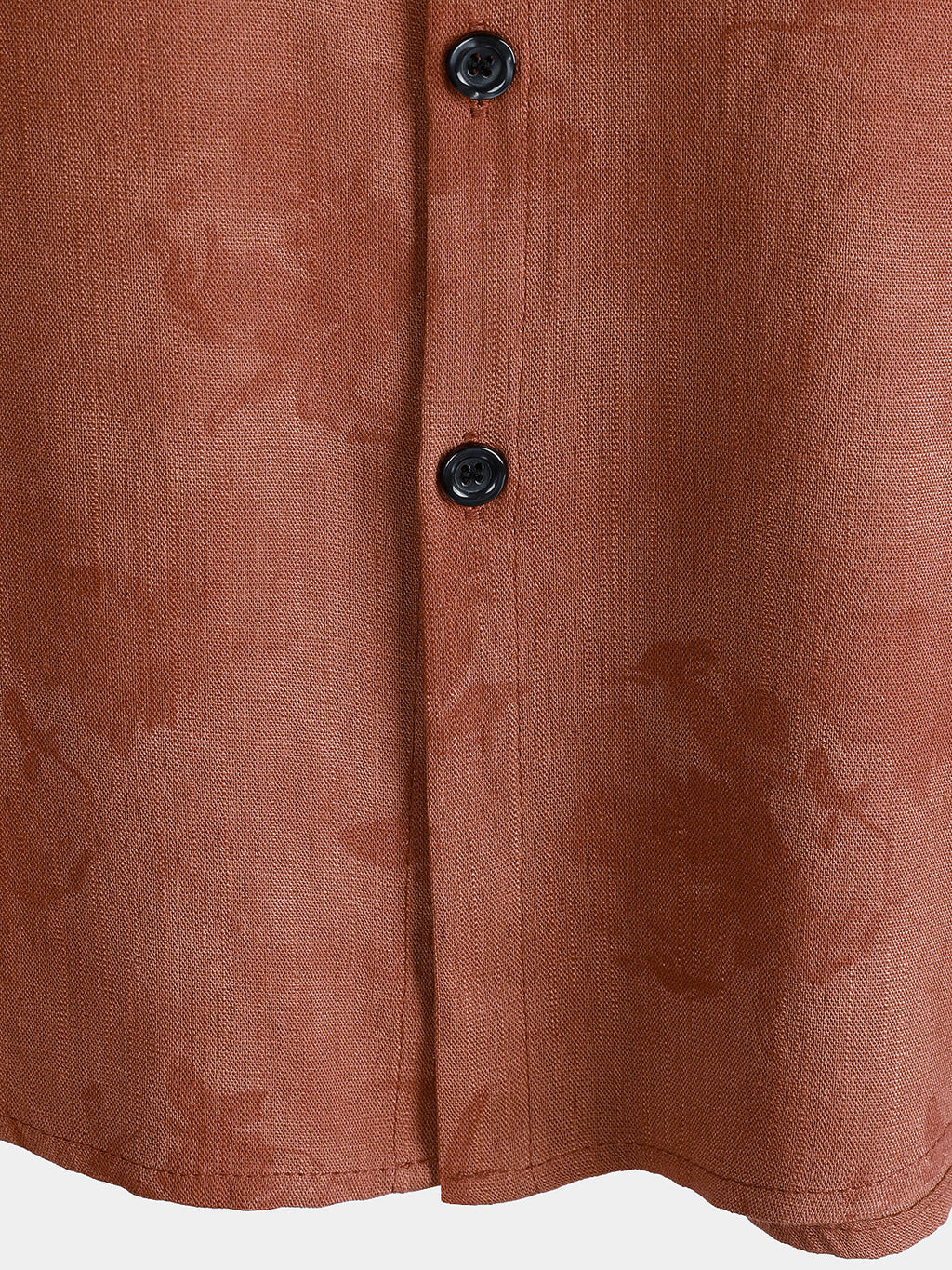 Chemise de vacances respirante à manches courtes pour homme, motif floral vintage marron