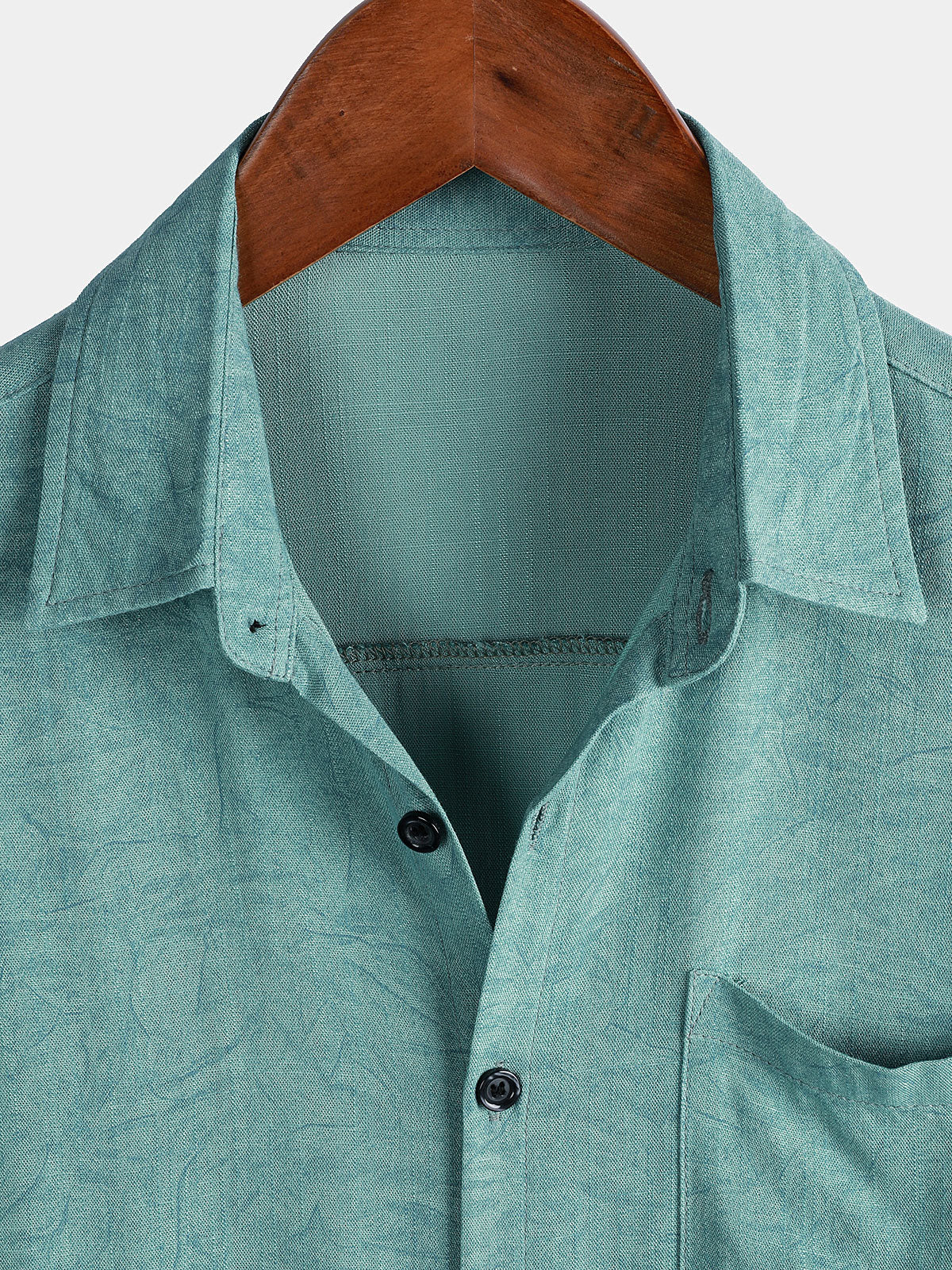 Chemise d'été à manches courtes pour homme, style vintage, décontractée, verte, pour les vacances