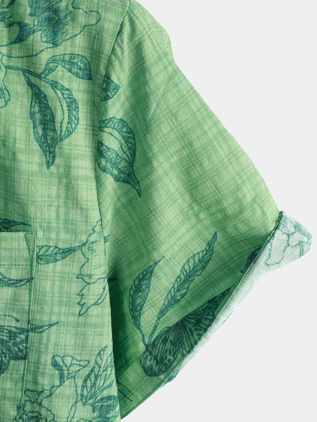 Chemise hawaïenne respirante à manches courtes et imprimé floral pour homme