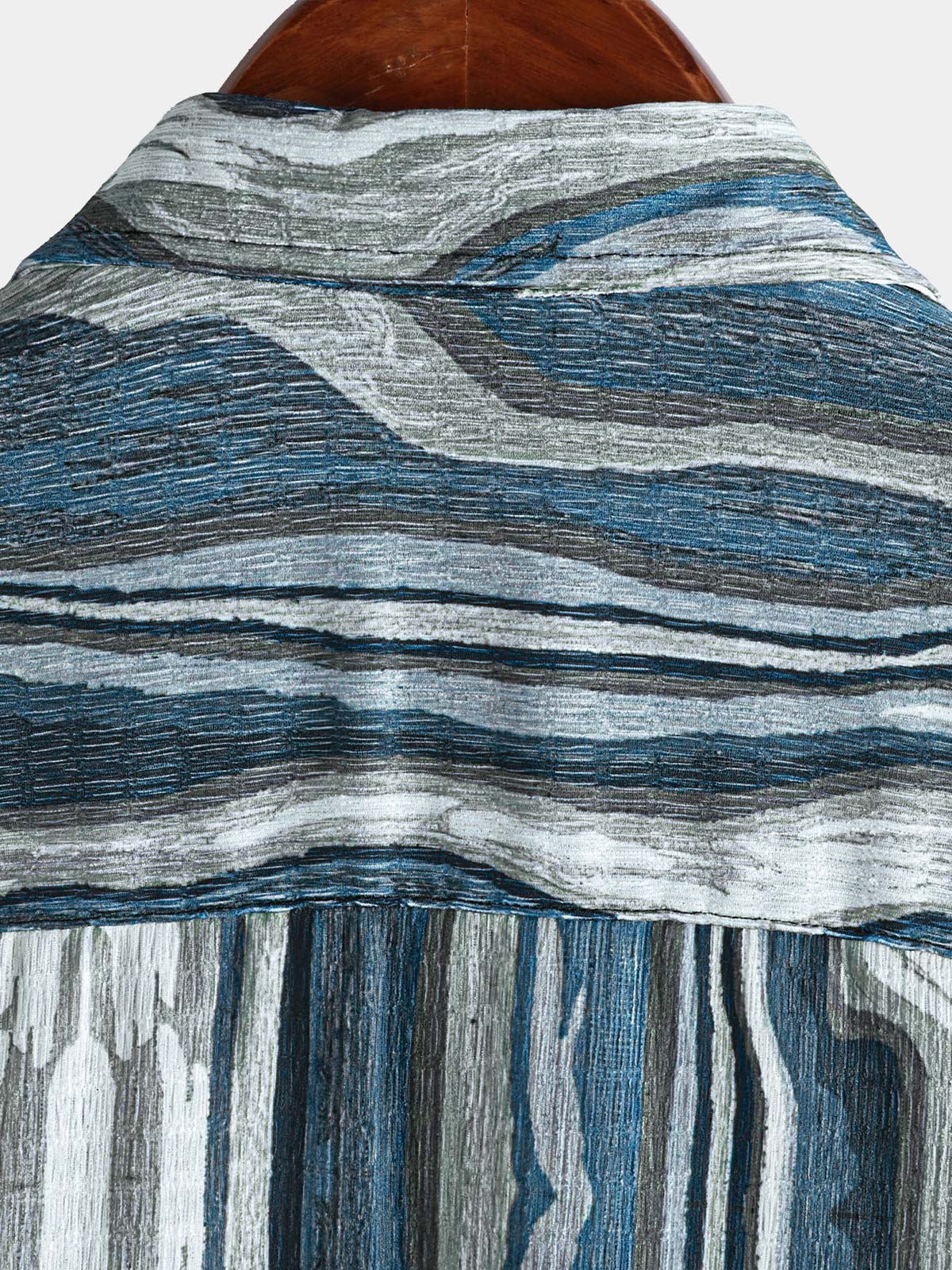 Chemise d'été à manches courtes pour homme, motif géométrique rétro
