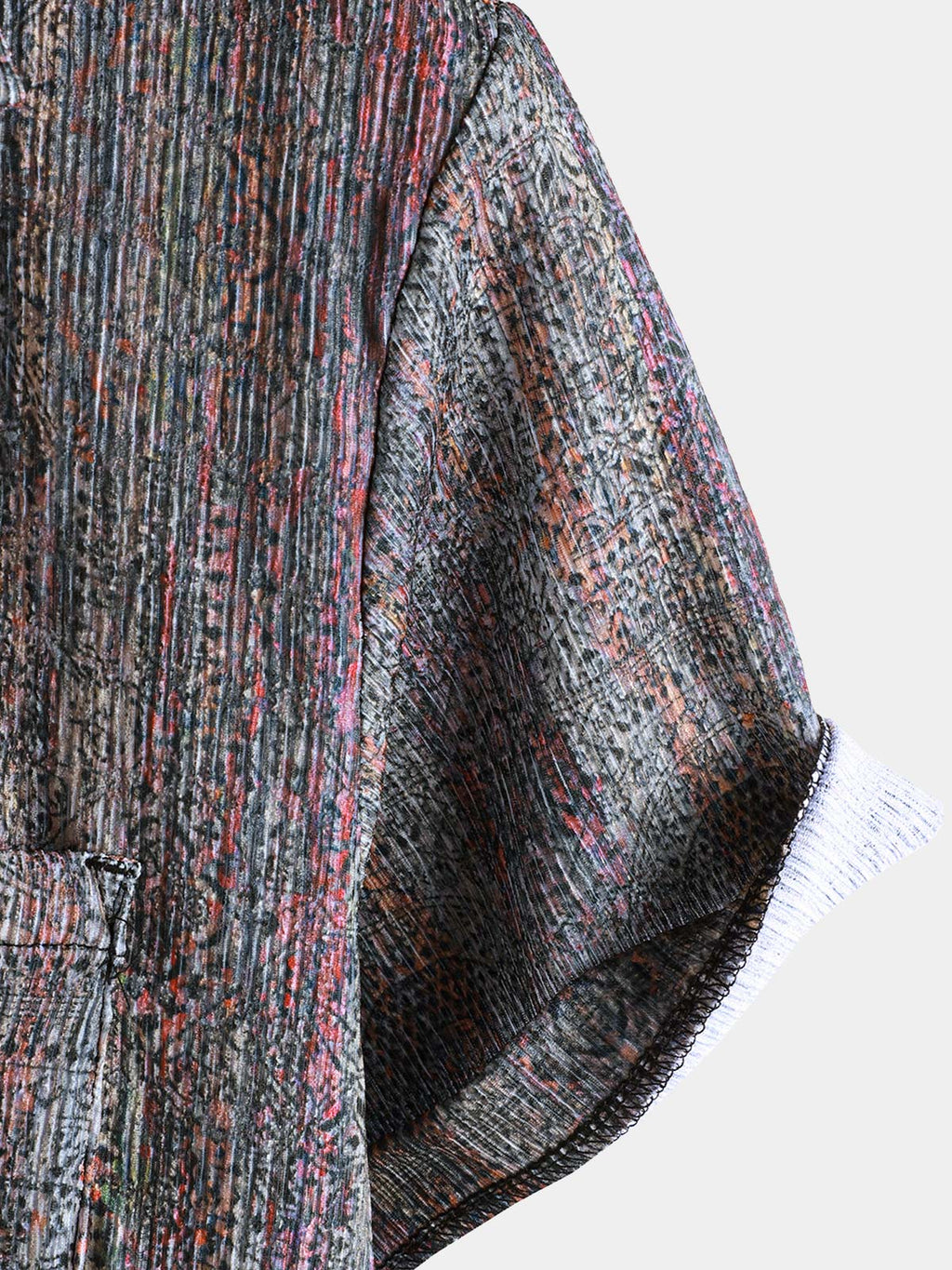 Chemise d'été boutonnée à manches courtes pour homme, style vintage