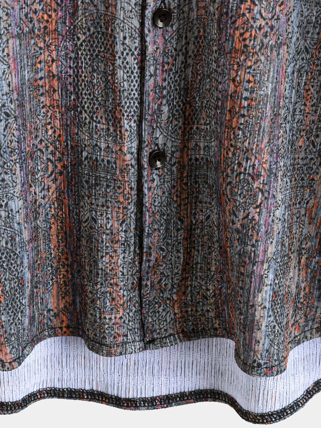 Chemise d'été boutonnée à manches courtes pour homme, style vintage