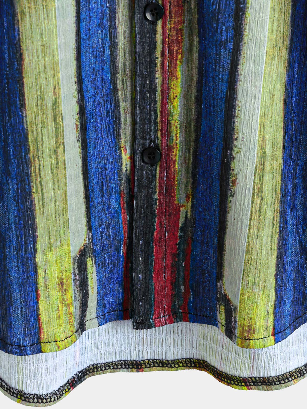 Chemise d'été à manches courtes pour homme, style vintage, rayée jaune