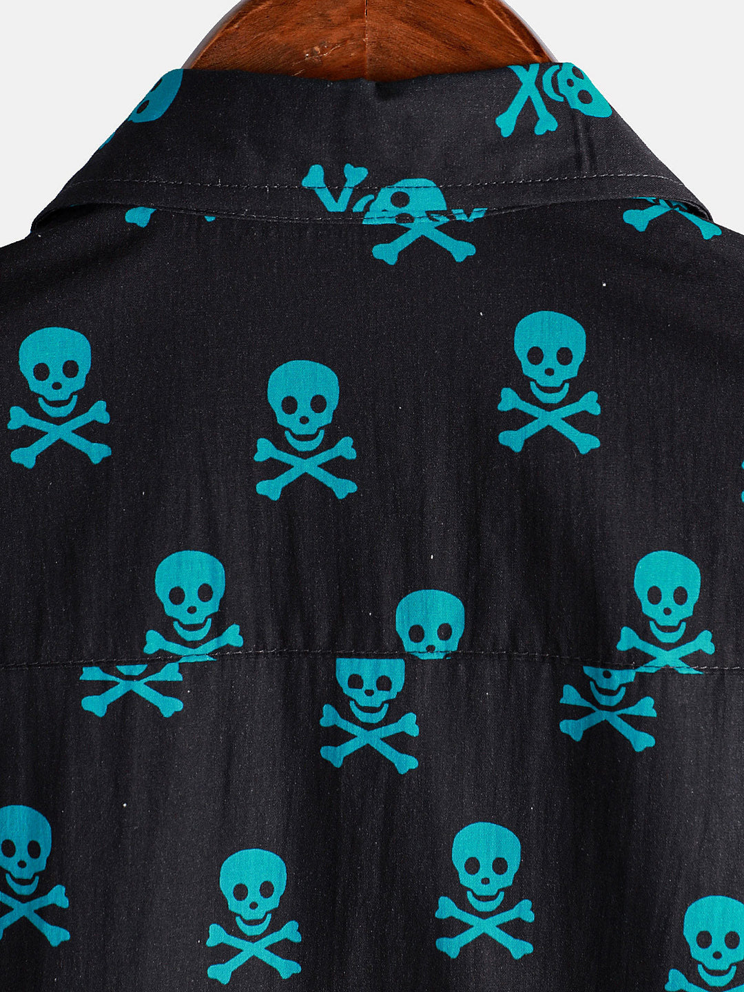 Chemise à manches courtes pour hommes, crâne Punk Rock, vacances plage, coton respirant, Cool, été