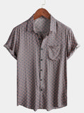 Chemise à Manches Courtes pour Homme avec Boutons