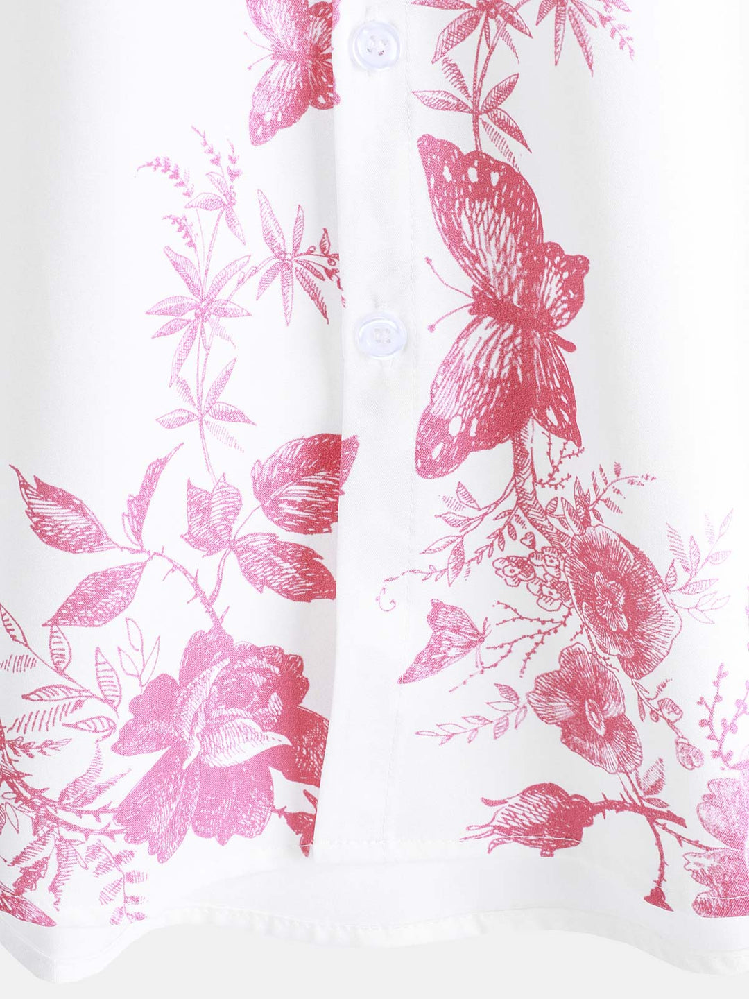 Chemise hawaïenne à manches courtes et col décontracté pour homme, imprimé floral rose, à boutons, pour l&