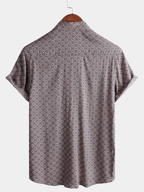 Men's Short Sleeve Button Up Shirt