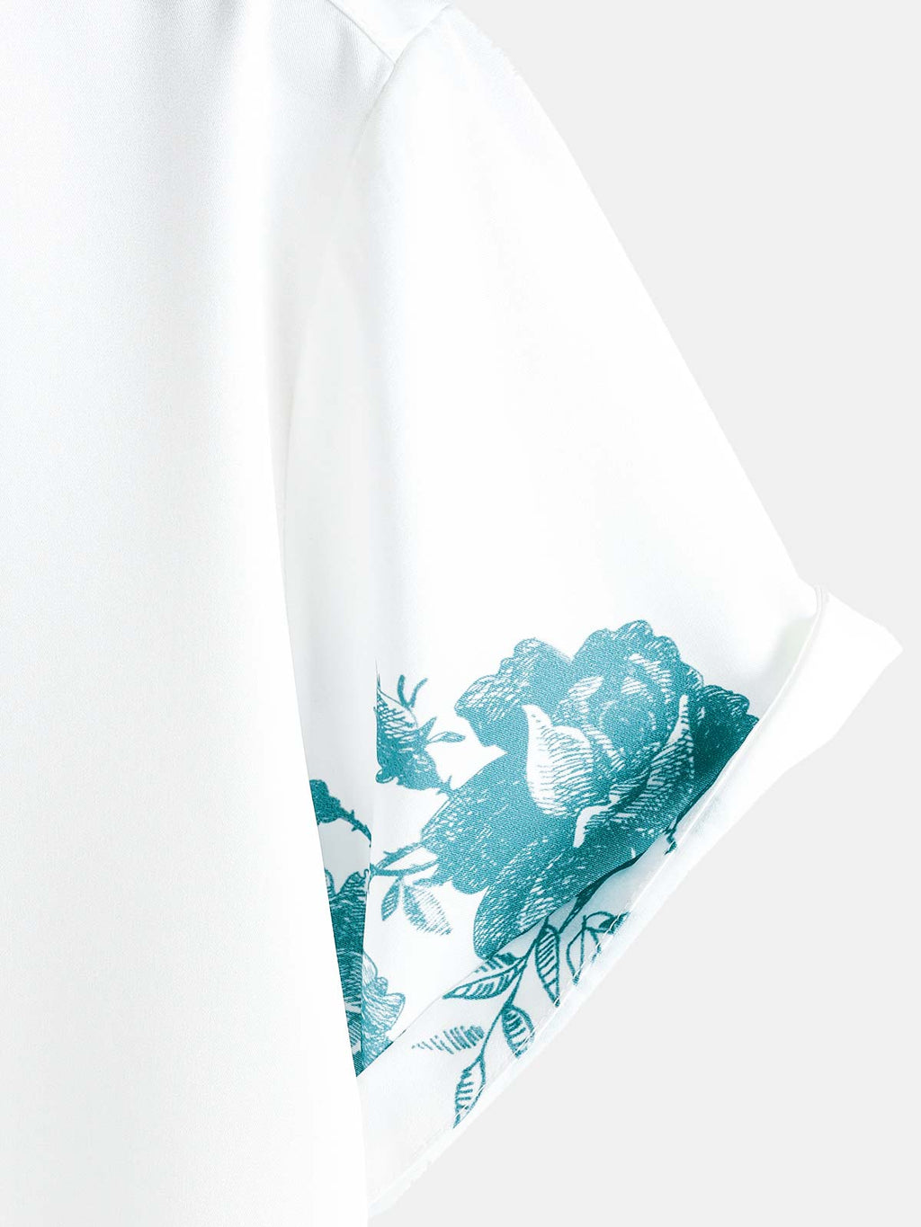 Chemise hawaïenne à manches courtes et col décontracté pour homme, imprimé floral vert, à boutons, pour l'été et la plage
