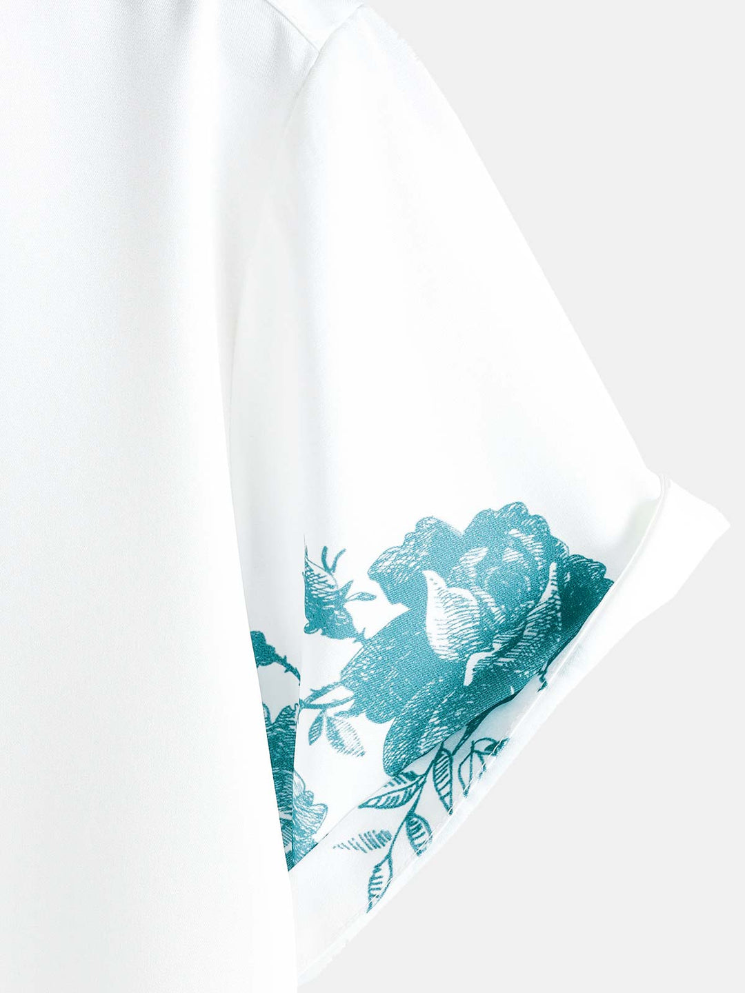Chemise hawaïenne à manches courtes et col décontracté pour homme, imprimé floral vert, à boutons, pour l&