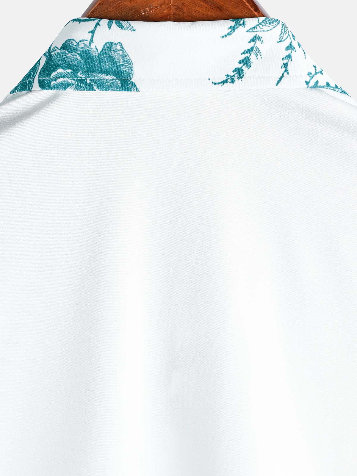 Chemise hawaïenne à manches courtes et col décontracté pour homme, imprimé floral vert, à boutons, pour l'été et la plage