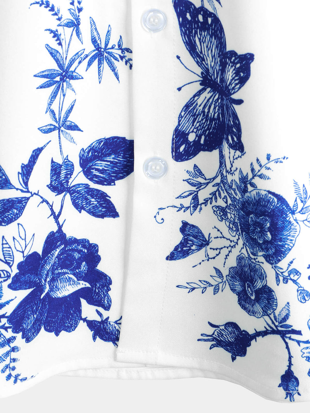 Chemise hawaïenne à imprimé floral bleu pour homme