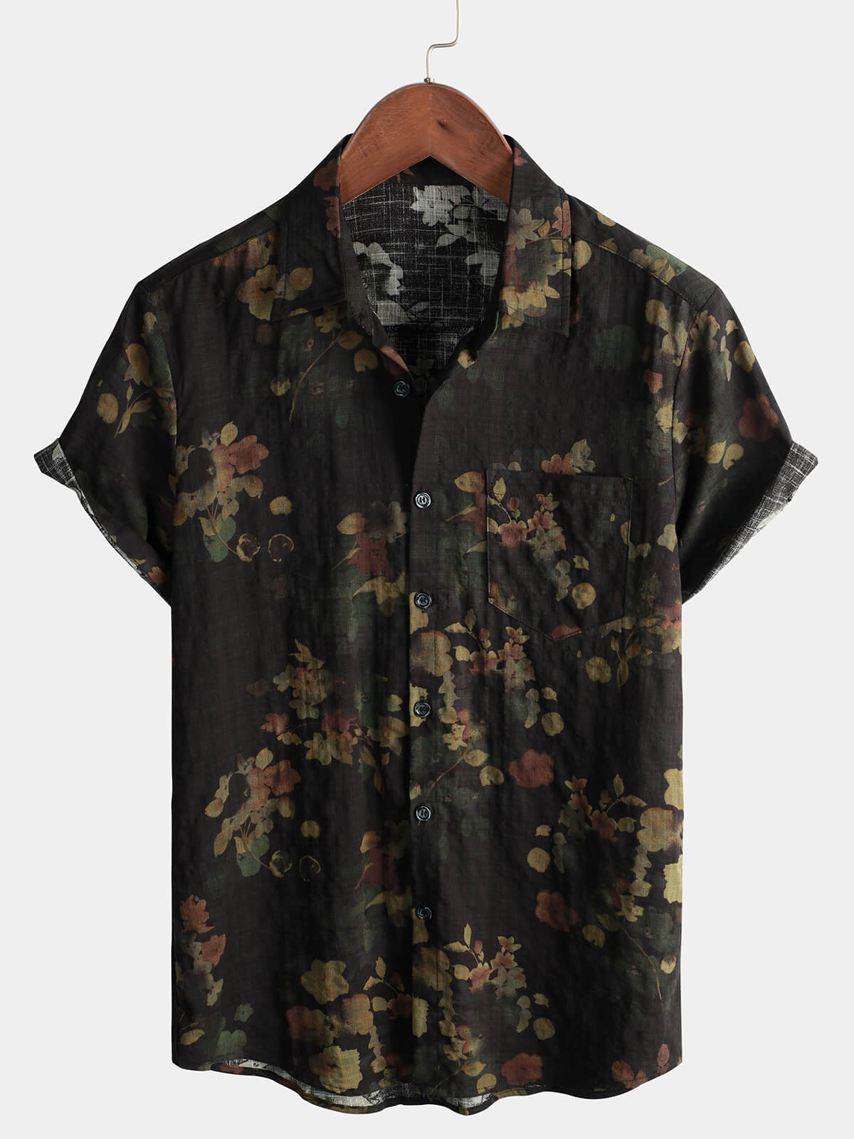 Chemise de Plage Décontractée à Manches Courtes pour Homme