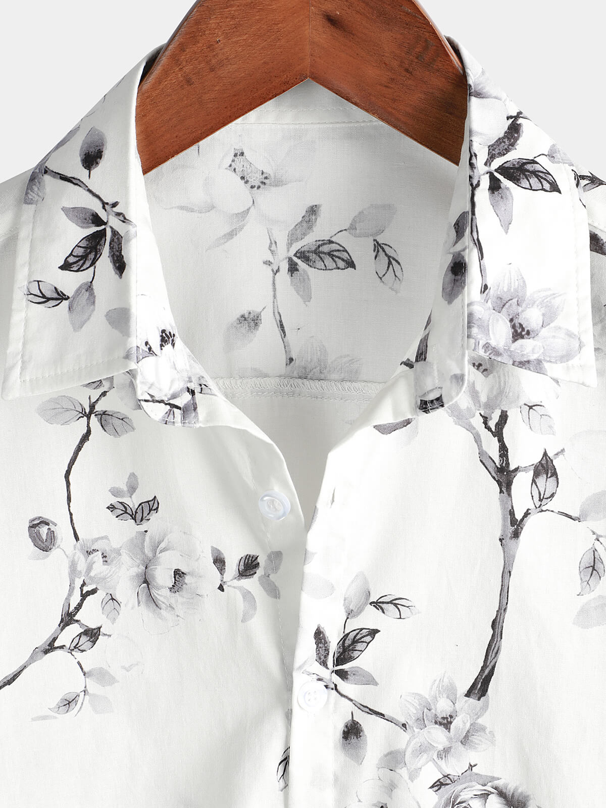 Chemise Hawaïenne Blanche Florale pour Homme
