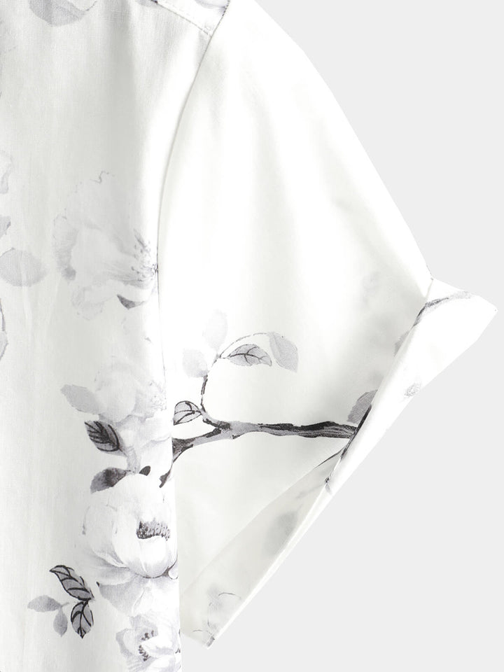 Chemise hawaïenne en coton d&