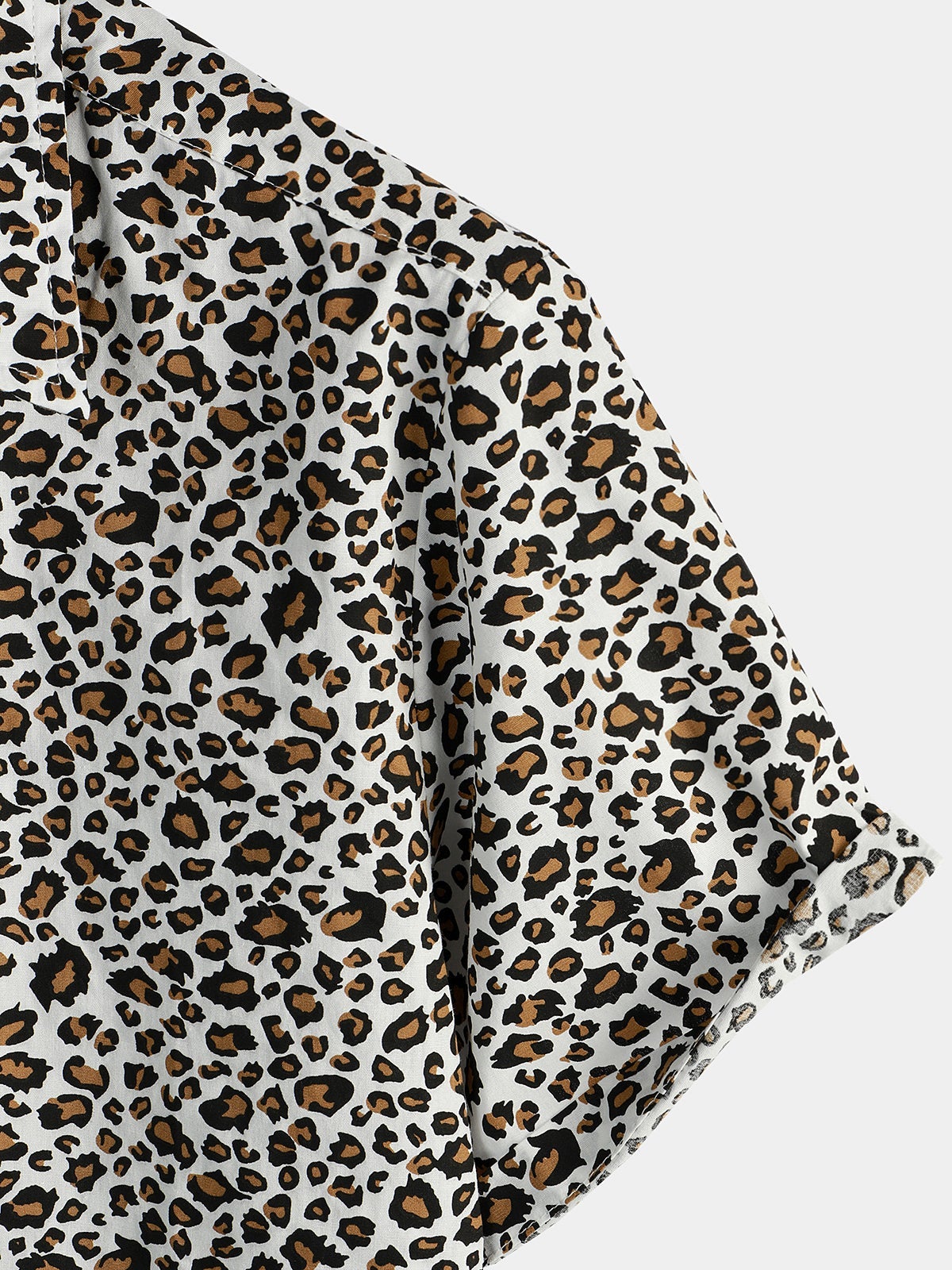 Chemise à Manches Courtes Léopard pour Homme