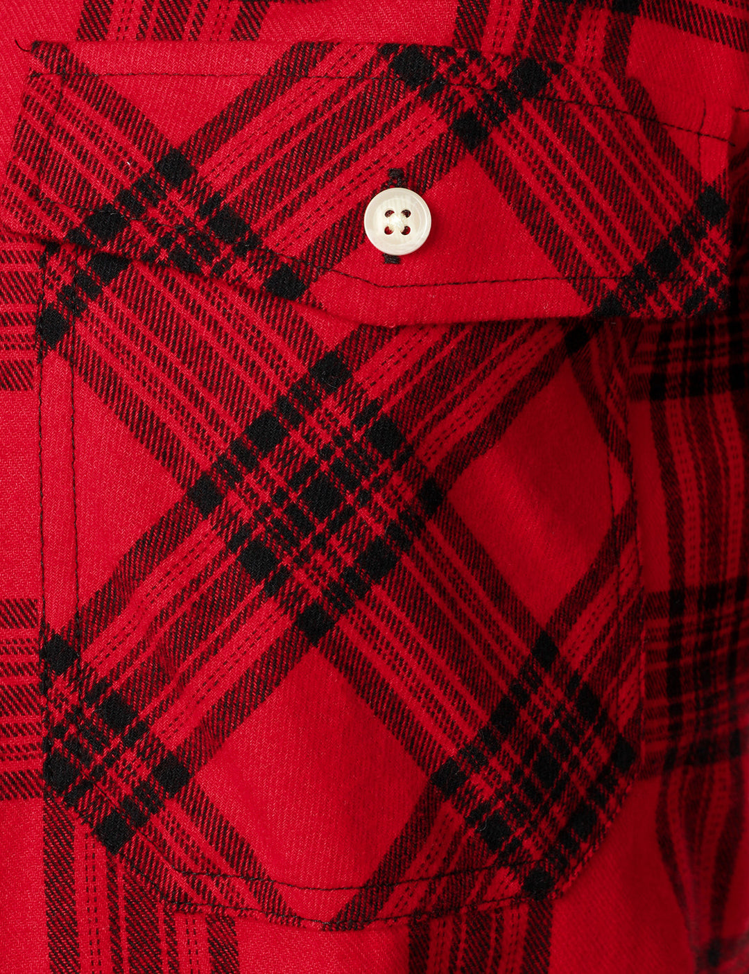Chemise à carreaux à double poche boutonnée à carreaux pour hommes à manches longues automne hiver