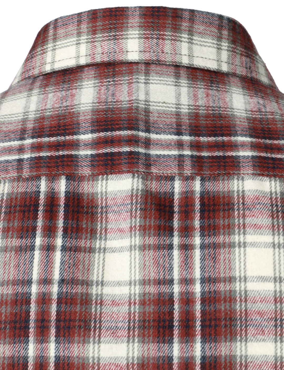 Chemise décontractée à carreaux en flanelle à double poche pour hommes