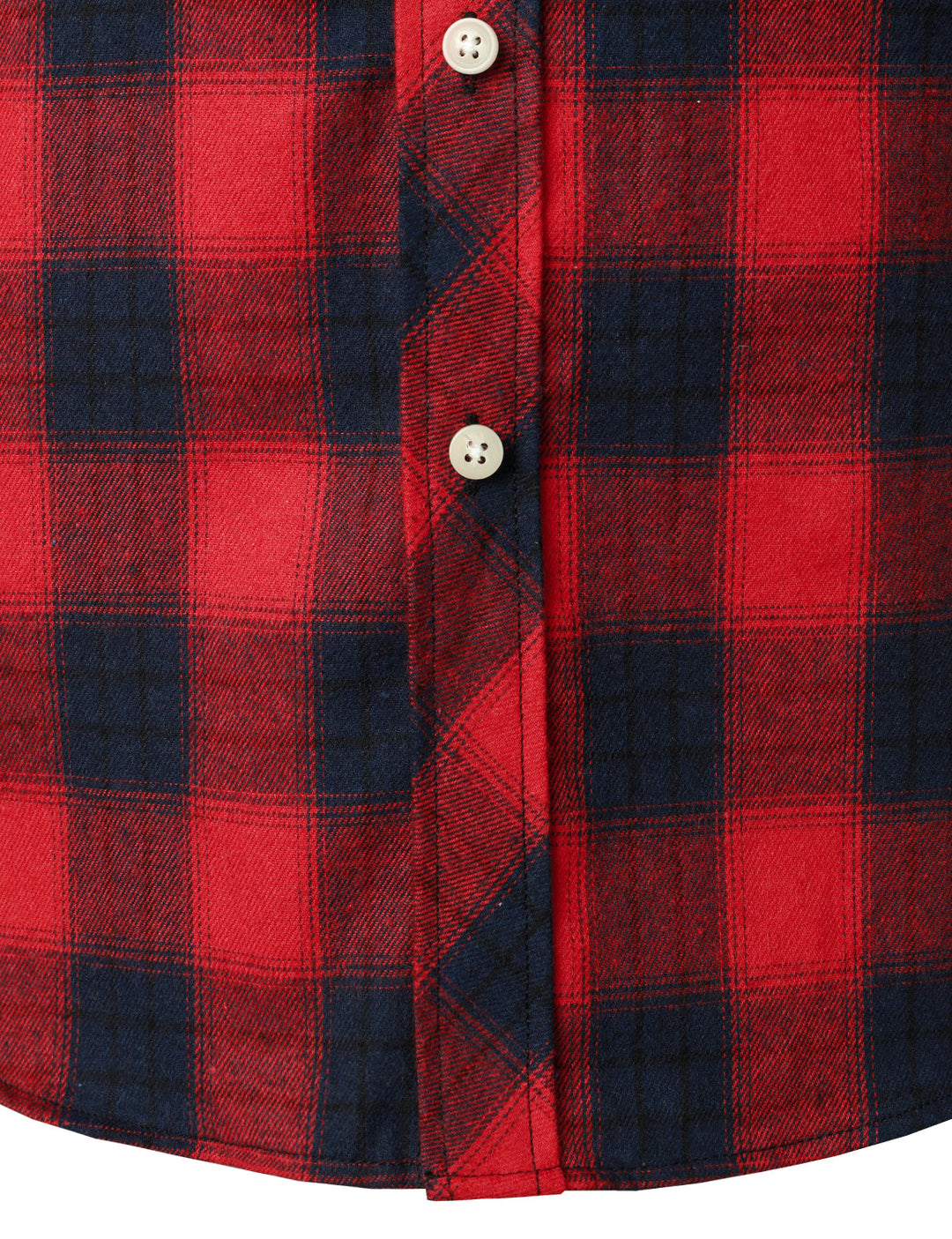 Chemise décontractée à carreaux en flanelle à double poche pour hommes