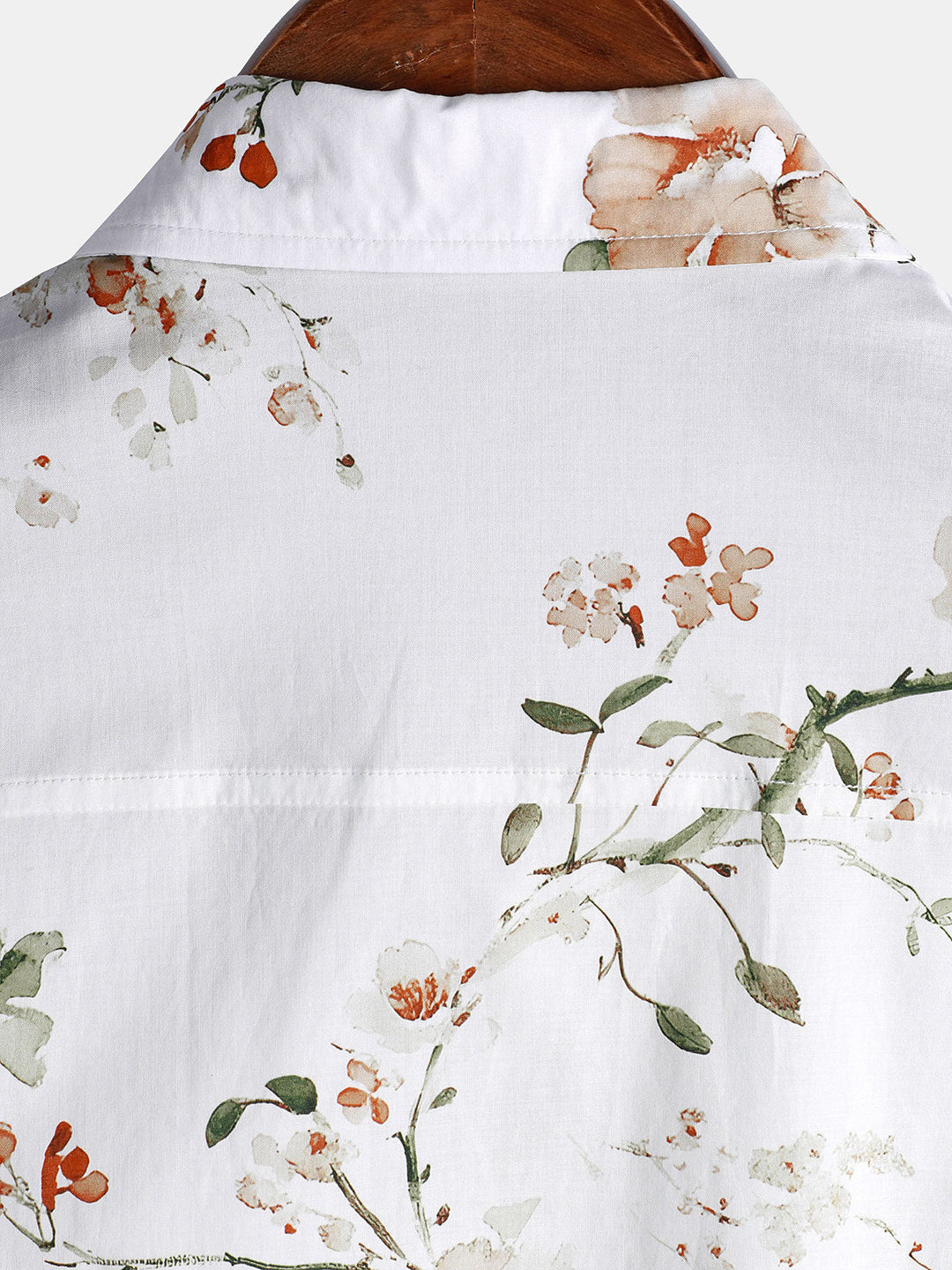 Chemise hawaïenne à manches courtes en coton à imprimé floral pour homme