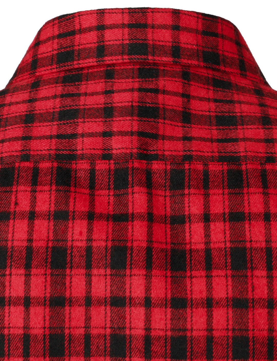 Chemise à carreaux en flanelle à double poche pour hommes