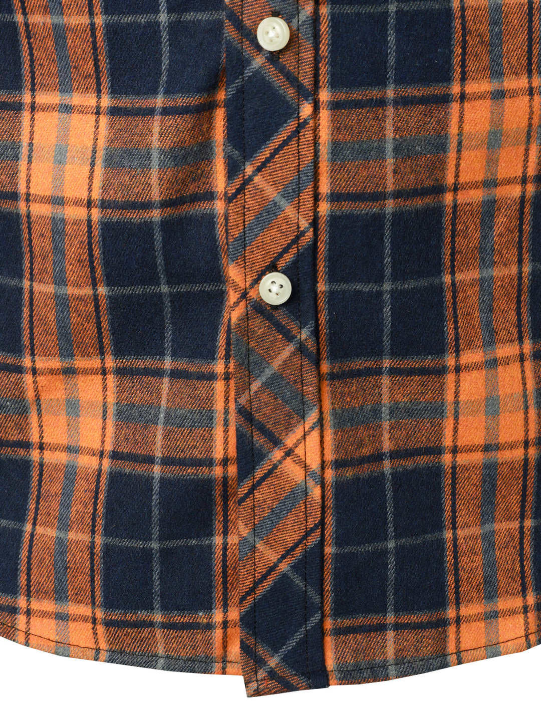 Chemise décontractée à carreaux en flanelle à double poche pour hommes