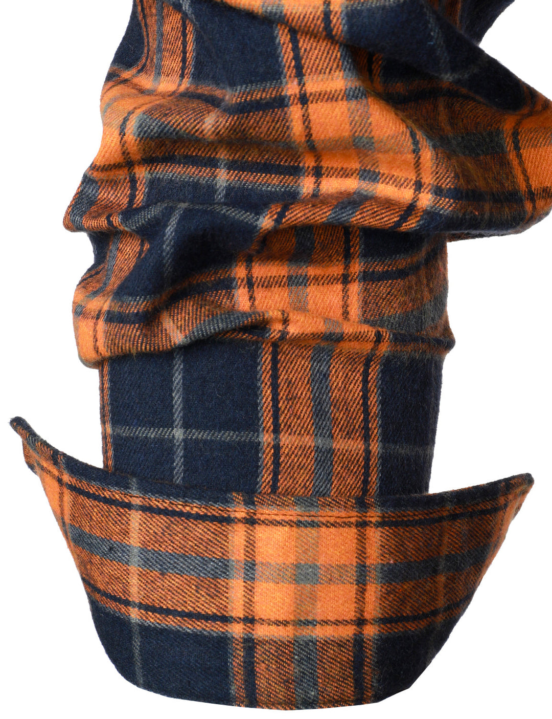 Chemise décontractée à carreaux en flanelle à double poche pour hommes
