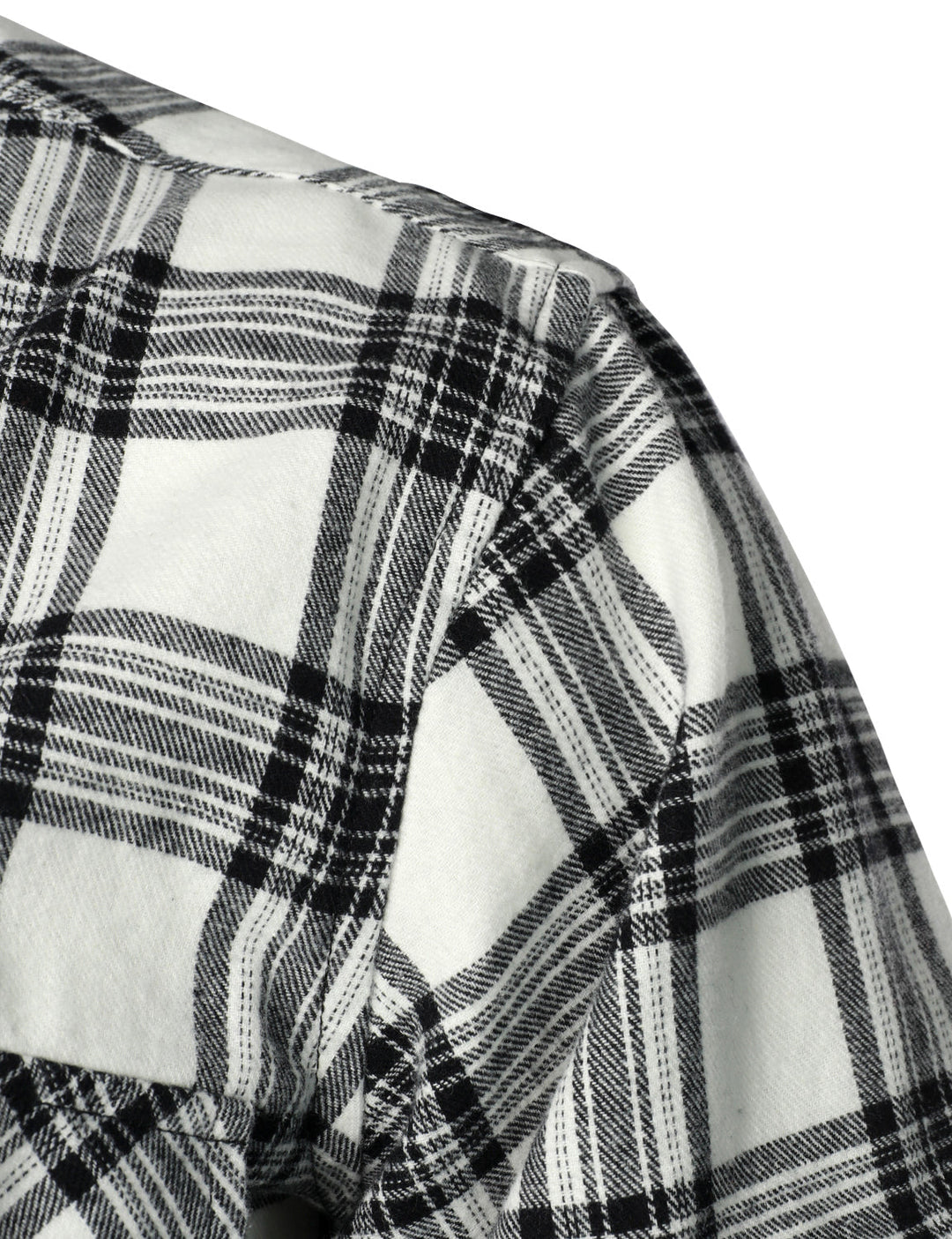 Chemise à carreaux à double poche boutonnée à carreaux pour hommes à manches longues automne hiver